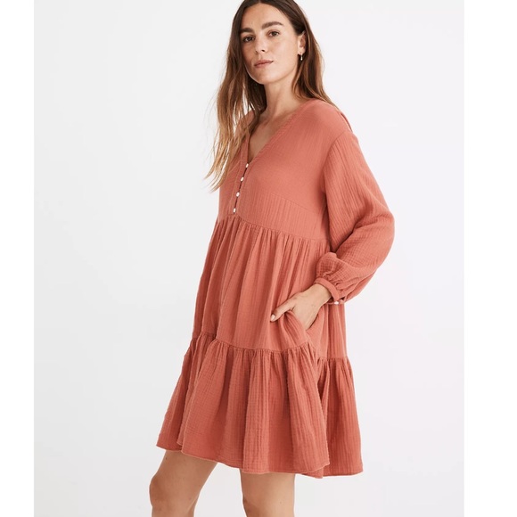 NWT Madewell Lightspun Colette Mini Dress - Picture 2 of 6